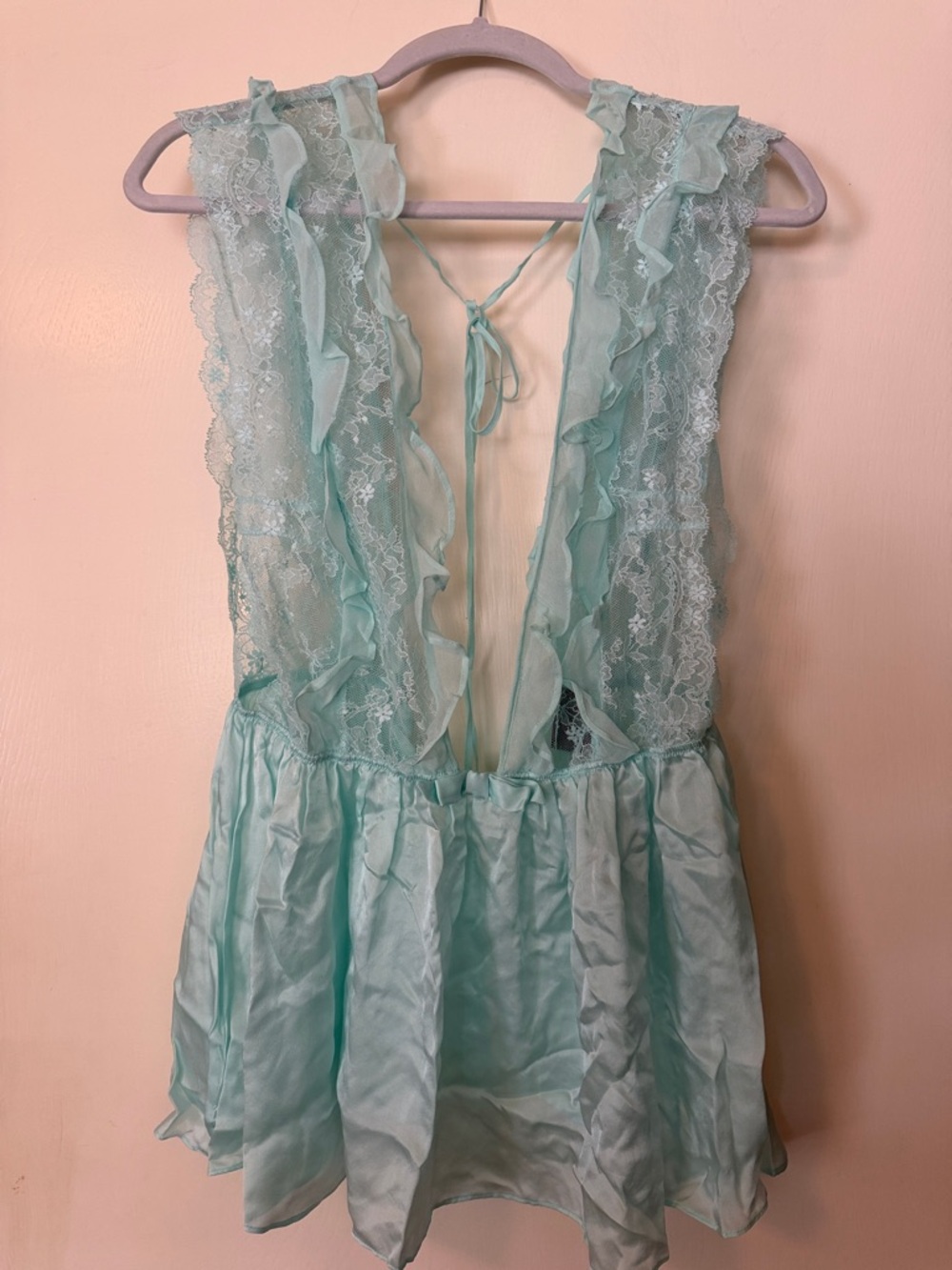 Victoria's Secret designer collection Lace Ruffle Chemise